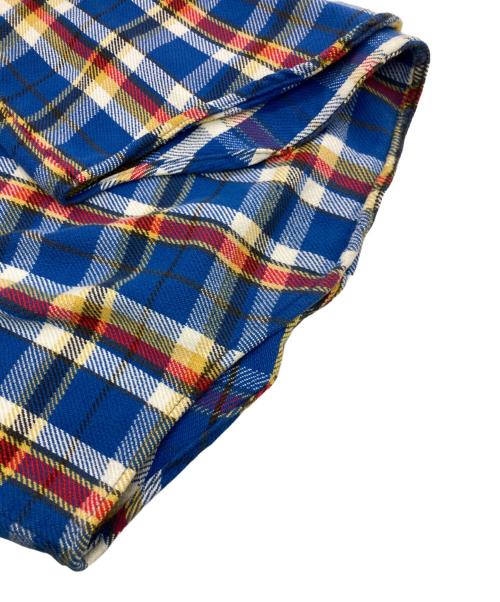 big mac（ビッグマック）BIG MAC (ビッグマック) 70s ヘビーネルシャツ ブルー サイズ:Lの古着・服飾アイテム