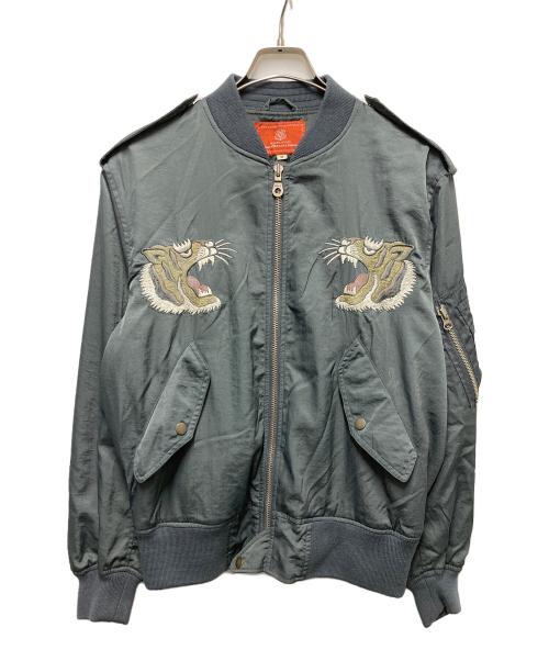 AVIREX（アヴィレックス）AVIREX (アヴィレックス) L2－B TYPE スカジャン グレー サイズ:Mの古着・服飾アイテム