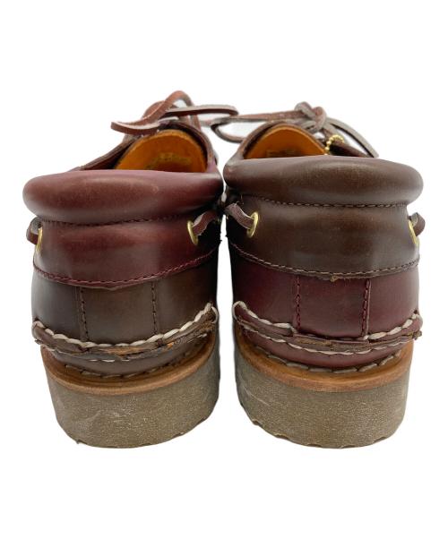 Timberland（ティンバーランド）Timberland (ティンバーランド) BEAMS (ビームス) 別注Authentic 3eye Classic Lug クレイジーパターンモカシンシューズ ブラウン サイズ:	SIZE　US９ （27cm）の古着・服飾アイテム