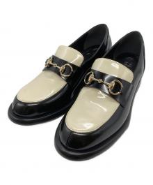 GUCCI（グッチ）の古着「Savoy Loafers/サヴォイローファー」｜ブラック×ホワイト