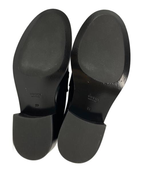 GUCCI（グッチ）GUCCI (グッチ) Savoy Loafers/サヴォイローファー ブラック×ホワイト サイズ:39の古着・服飾アイテム