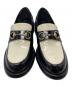 中古・古着 GUCCI (グッチ) Savoy Loafers/サヴォイローファー ブラック×ホワイト サイズ:39：45000円