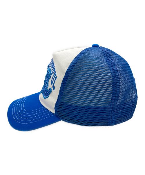 LIFE'S BEAUTIFUL（ライフズ・ビューティフル）LIFE'S BEAUTIFUL (ライフズ・ビューティフル) メッシュキャップ ブルーの古着・服飾アイテム