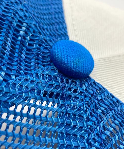 LIFE'S BEAUTIFUL（ライフズ・ビューティフル）LIFE'S BEAUTIFUL (ライフズ・ビューティフル) メッシュキャップ ブルーの古着・服飾アイテム