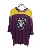 A BATHING APEアベイシングエイプ）の古着「GENERALSプリントTEE」｜イエロー×パープル