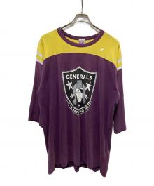A BATHING APE（アベイシングエイプ）の古着「GENERALSプリントTEE」｜イエロー×パープル