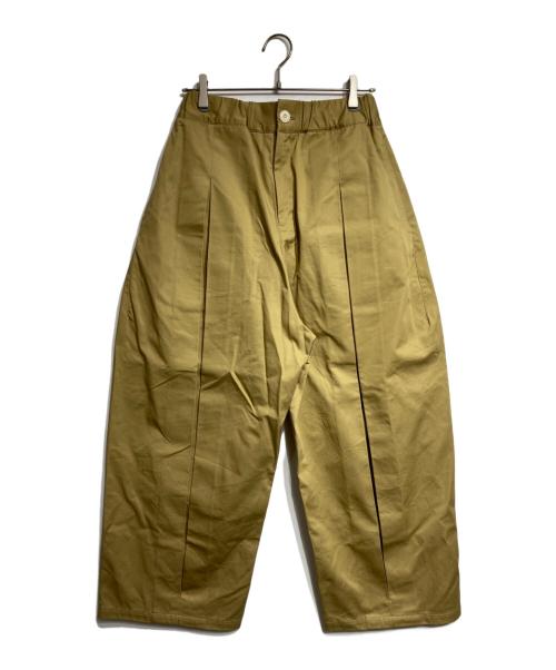 SAGE NATION（セイジ ネーション）SAGE NATION (セイジ ネーション) BOX PLEAT TROUSER/ボックスプリーツ・トラウザーズ（パンツ） ブラウン サイズ:Mの古着・服飾アイテム