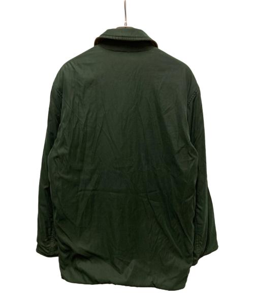 HERMES（エルメス）HERMES (エルメス) リバーシブルキルティングコート グリーン×ベージュ サイズ:48の古着・服飾アイテム