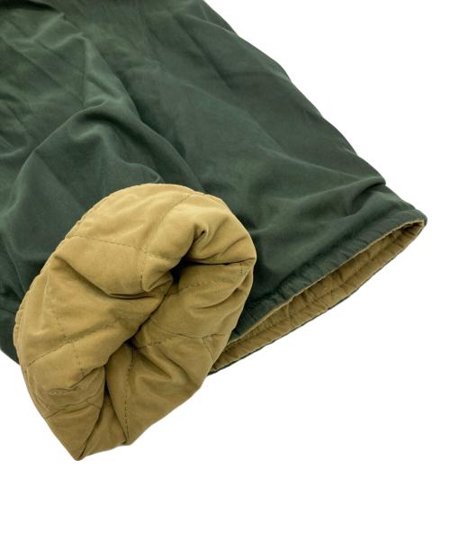 HERMES（エルメス）HERMES (エルメス) リバーシブルキルティングコート グリーン×ベージュ サイズ:48の古着・服飾アイテム