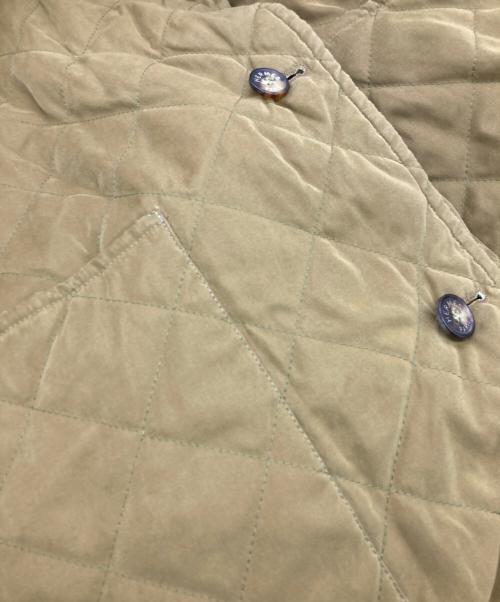 HERMES（エルメス）HERMES (エルメス) リバーシブルキルティングコート グリーン×ベージュ サイズ:48の古着・服飾アイテム