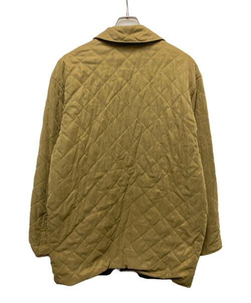 HERMES（エルメス）HERMES (エルメス) リバーシブルキルティングコート グリーン×ベージュ サイズ:48の古着・服飾アイテム