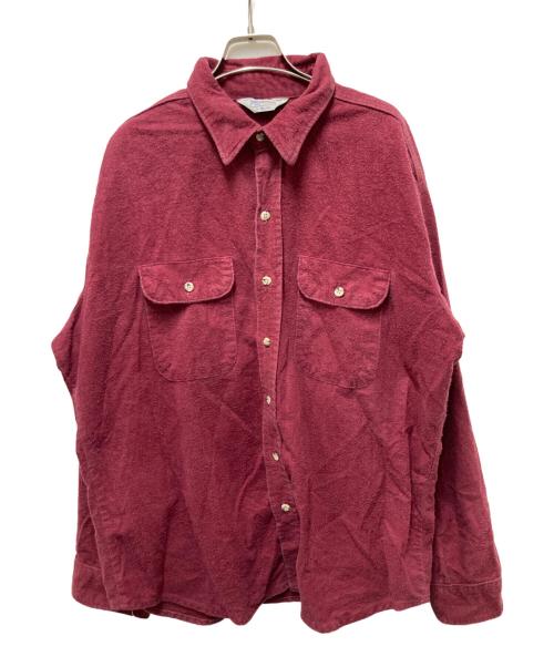 FIVE BROTHER（ファイブブラザー）FIVE BROTHER (ファイブブラザー) 90s シャモアクロスシャツ レッド サイズ:XLの古着・服飾アイテム
