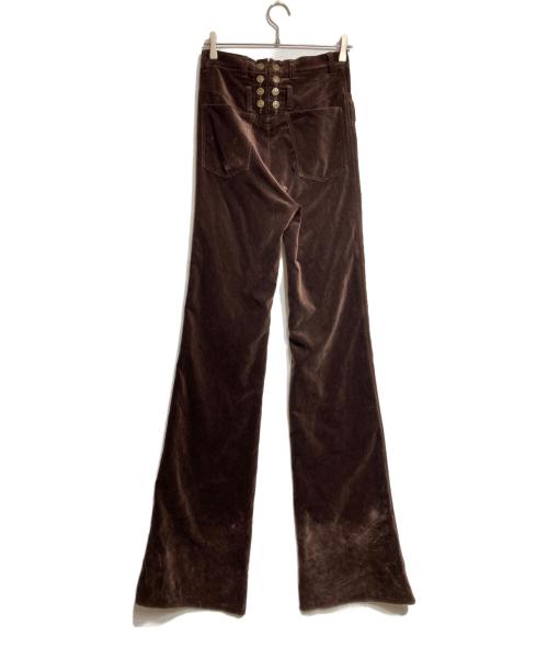BLANK（ブランク）BLANK (ブランク) ベロアフレアロングパンツ/Velour Flare Pants ブラウン サイズ:1の古着・服飾アイテム