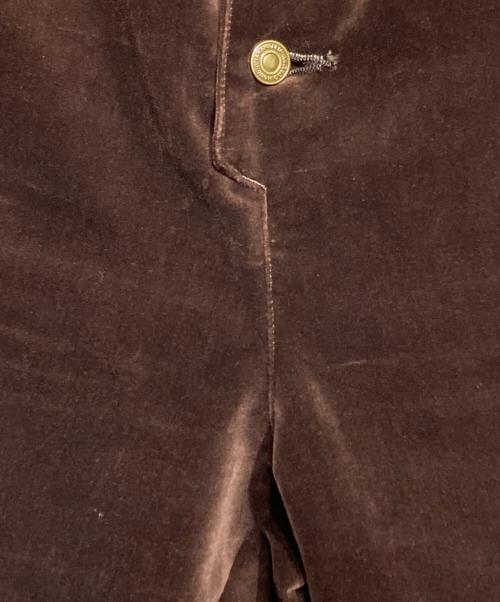 BLANK（ブランク）BLANK (ブランク) ベロアフレアロングパンツ/Velour Flare Pants ブラウン サイズ:1の古着・服飾アイテム