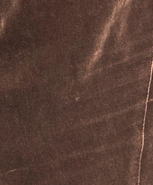 BLANK（ブランク）BLANK (ブランク) ベロアフレアロングパンツ/Velour Flare Pants ブラウン サイズ:1の古着・服飾アイテム