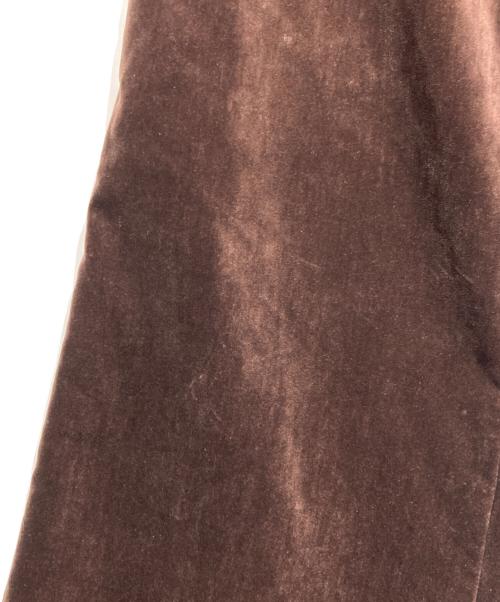 BLANK（ブランク）BLANK (ブランク) ベロアフレアロングパンツ/Velour Flare Pants ブラウン サイズ:1の古着・服飾アイテム