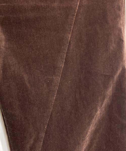 BLANK（ブランク）BLANK (ブランク) ベロアフレアロングパンツ/Velour Flare Pants ブラウン サイズ:1の古着・服飾アイテム