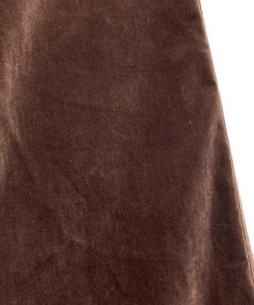 BLANK（ブランク）BLANK (ブランク) ベロアフレアロングパンツ/Velour Flare Pants ブラウン サイズ:1の古着・服飾アイテム
