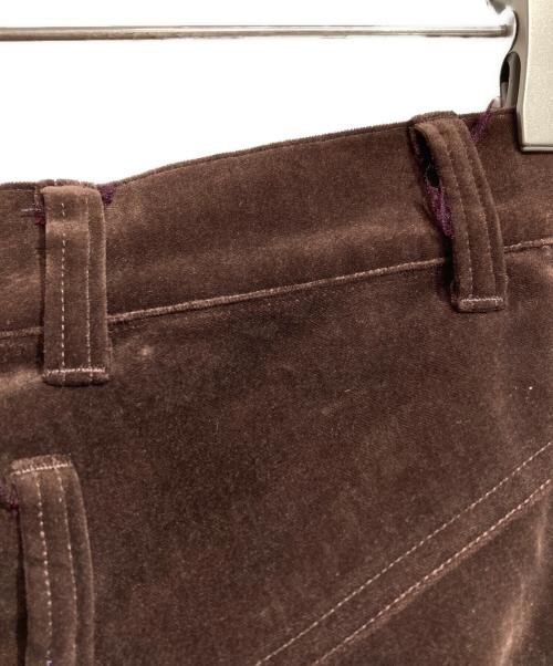 BLANK（ブランク）BLANK (ブランク) ベロアフレアロングパンツ/Velour Flare Pants ブラウン サイズ:1の古着・服飾アイテム