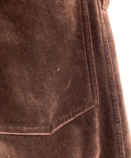 BLANK（ブランク）BLANK (ブランク) ベロアフレアロングパンツ/Velour Flare Pants ブラウン サイズ:1の古着・服飾アイテム