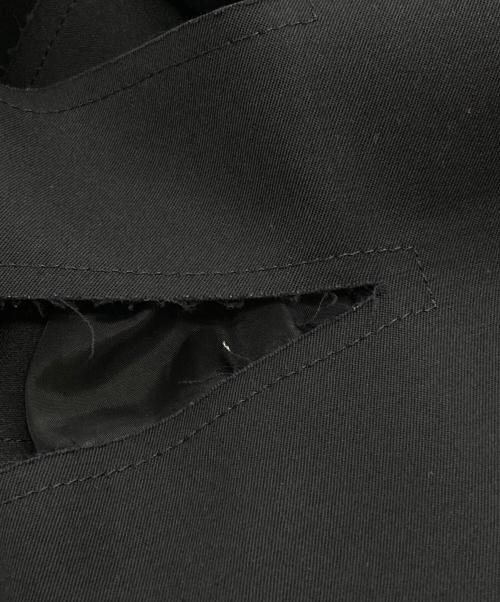 COMME des GARCONS（コムデギャルソン）COMME des GARCONS (コムデギャルソン) ウールギャバジンカッティングマルチベルトコート/Wool Gabardine Cutting Multi-Belt Coat  ブラック サイズ:Sの古着・服飾アイテム