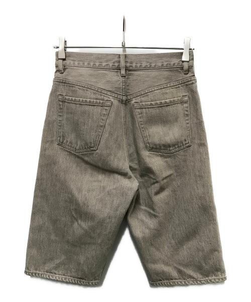AURALEE（オーラリー）AURALEE (オーラリー) HARD TWIST FADED DENIM SHORTS ブラウン サイズ:０の古着・服飾アイテム