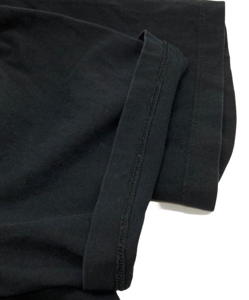 MM6 Maison Margiela（エムエムシックスメゾンマルジェラ）MM6 Maison Margiela (エムエムシックスメゾンマルジェラ) DESTROYED LOGO Tee/ロゴを破壊した（ダメージ加工した）Tシャツ ブラック サイズ:XLの古着・服飾アイテム