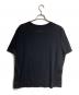 MM6 Maison Margiela (エムエムシックスメゾンマルジェラ) DESTROYED LOGO Tee/ロゴを破壊した（ダメージ加工した）Tシャツ ブラック サイズ:XL：16000円