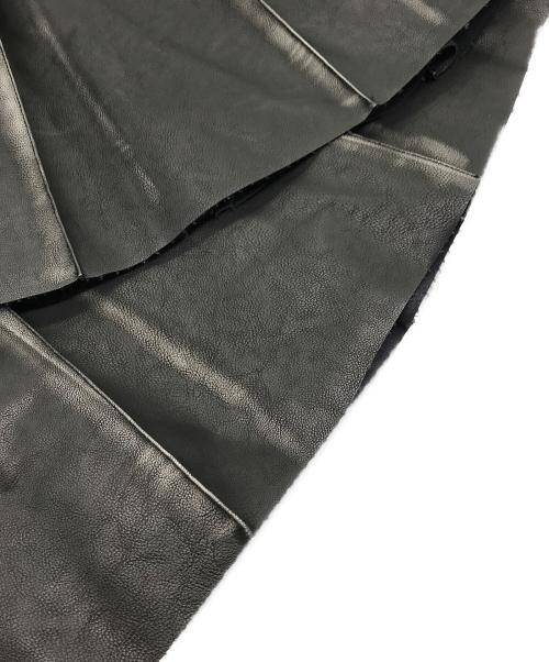 ROUGHNECK（ラフネック）ROUGHNECK (ラフネック) フェイクレザースカート ブラック サイズ:SIZE Sの古着・服飾アイテム