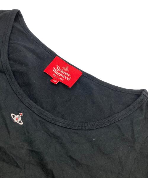 Vivienne Westwood（ヴィヴィアンウエストウッド）Vivienne Westwood (ヴィヴィアンウエストウッド) ワンポイントカットソー ブラック サイズ:	SIZE 02の古着・服飾アイテム