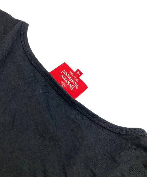 Vivienne Westwood（ヴィヴィアンウエストウッド）Vivienne Westwood (ヴィヴィアンウエストウッド) ワンポイントカットソー ブラック サイズ:	SIZE 02の古着・服飾アイテム