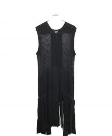 TOGA ARCHIVES（トーガアーカイブス）の古着「Fringe knit dress」｜ブラック