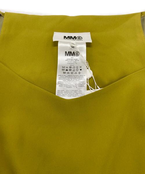 MM6 Maison Margiela（エムエムシックスメゾンマルジェラ）MM6 Maison Margiela (エムエムシックスメゾンマルジェラ) ドレープ変形プルオーバー/Drape-style pullover イエロー サイズ:38の古着・服飾アイテム