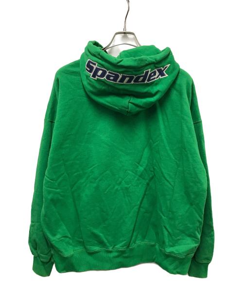 THE BLACK EYE PATCH（ブラックアイパッチ）THE BLACK EYE PATCH (ブラックアイパッチ) SPANDEX LOGO ZIP HOODIE グリーン サイズ:SIZE Lの古着・服飾アイテム