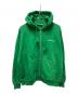 THE BLACK EYE PATCH（ブラックアイパッチ）の古着「SPANDEX LOGO ZIP HOODIE」｜グリーン