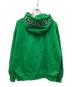 THE BLACK EYE PATCH (ブラックアイパッチ) SPANDEX LOGO ZIP HOODIE グリーン サイズ:SIZE L：6000円
