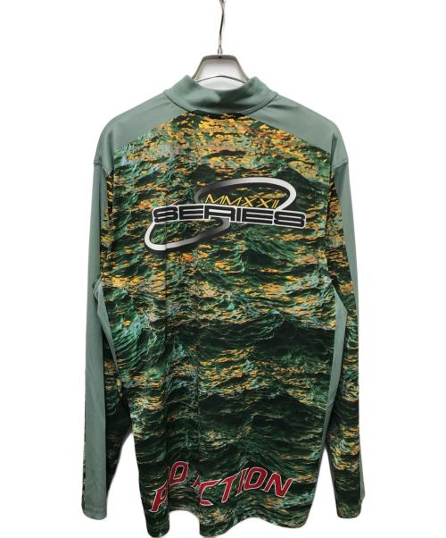 SUPREME（シュプリーム）Supreme (シュプリーム) Waves Zip Pullover グリーン サイズ:lの古着・服飾アイテム