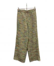 masu（エムエーエスユー）の古着「CANDY TWEED WIDE PANTS」｜マルチカラー