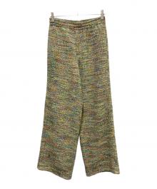 masu（エムエーエスユー）の古着「CANDY TWEED WIDE PANTS」｜マルチカラー