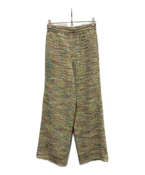 masu（エムエーエスユー）masu (エムエーエスユー) CANDY TWEED WIDE PANTS マルチカラー サイズ:44の古着・服飾アイテム