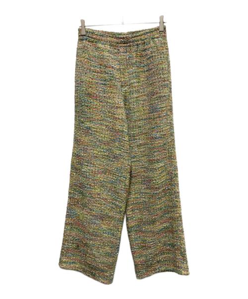 masu（エムエーエスユー）MASU (エムエーエスユー) CANDY TWEED WIDE PANTS マルチカラー サイズ:44の古着・服飾アイテム