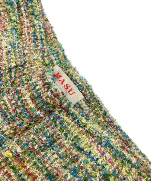 masu（エムエーエスユー）masu (エムエーエスユー) CANDY TWEED WIDE PANTS マルチカラー サイズ:44の古着・服飾アイテム