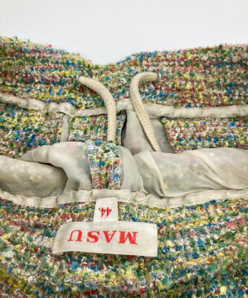 masu（エムエーエスユー）MASU (エムエーエスユー) CANDY TWEED WIDE PANTS マルチカラー サイズ:44の古着・服飾アイテム