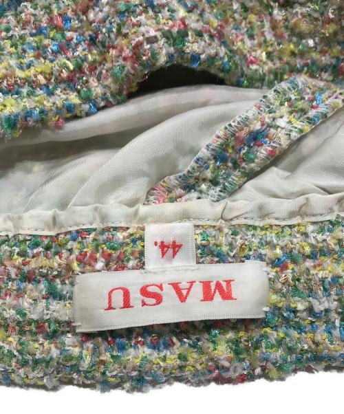 masu（エムエーエスユー）masu (エムエーエスユー) CANDY TWEED WIDE PANTS マルチカラー サイズ:44の古着・服飾アイテム