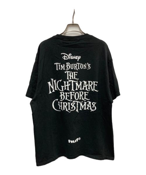 HUF（ハフ）HUF (ハフ) NIGHTMARE BEFORE CHRISTMAS (ナイトメアービフォアクリスマス) SPIRAL HILL TEE ブラック サイズ:ＸＬの古着・服飾アイテム