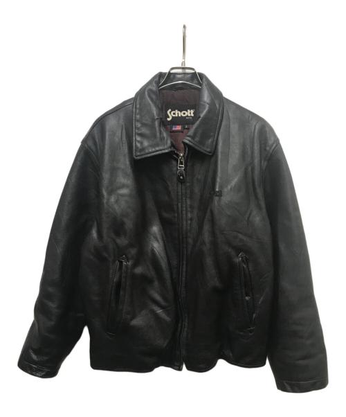 Schott（ショット）Schott (ショット) レザージャケット ブラック サイズ:Ｌの古着・服飾アイテム