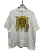 Hanesヘインズ）の古着「サンフラワープリントTEE」｜ホワイト