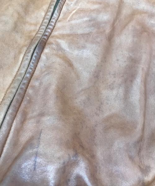 POLO RALPH LAUREN（ポロ・ラルフローレン）POLO RALPH LAUREN (ポロ・ラルフローレン) 90s レザー スイングトップ ブラウン サイズ:XXLの古着・服飾アイテム