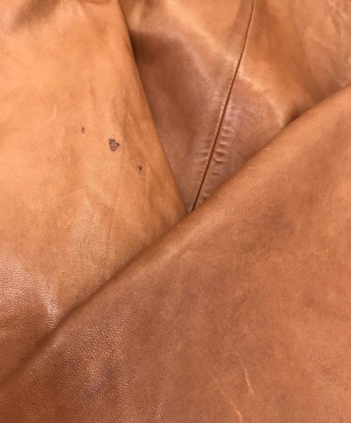 POLO RALPH LAUREN（ポロ・ラルフローレン）POLO RALPH LAUREN (ポロ・ラルフローレン) 90s レザー スイングトップ ブラウン サイズ:XXLの古着・服飾アイテム