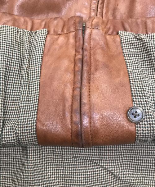 POLO RALPH LAUREN（ポロ・ラルフローレン）POLO RALPH LAUREN (ポロ・ラルフローレン) 90s レザー スイングトップ ブラウン サイズ:XXLの古着・服飾アイテム
